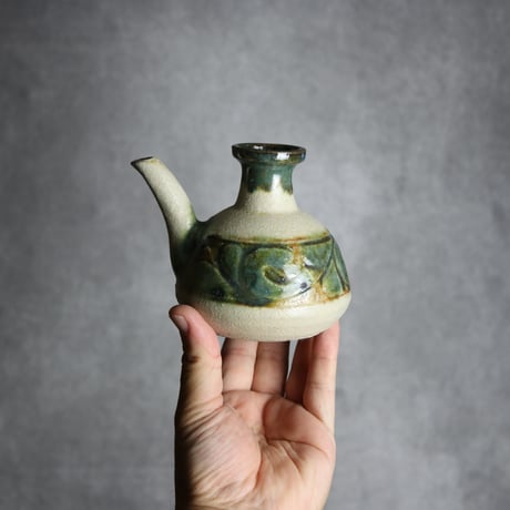 カラカラ1合1 三彩 線彫唐草 やちむん 陶器 榮一工房:7013091