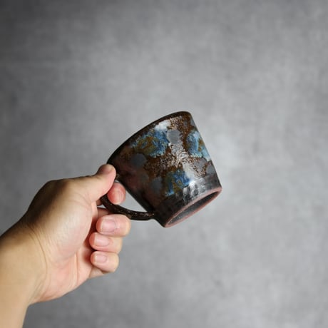 コーヒーカップ2 黒シリーズ やちむん 陶器 sui:7022007