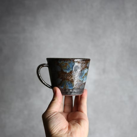 コーヒーカップ2 黒シリーズ やちむん 陶器 sui:7022007