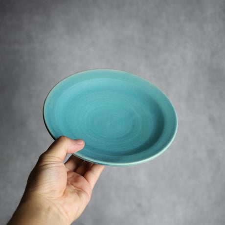 6寸皿3 トルコブルー やちむん 陶器 仁陶器工房:7023071