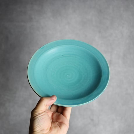 6寸皿4 トルコブルー やちむん 陶器 仁陶器工房:7023071