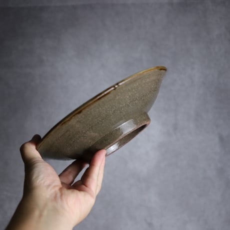 7寸皿1 三彩 指描 やちむん 陶器 漂窯:7010007