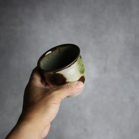 湯呑1 三彩 点打 やちむん 陶器 榮一工房:7013078