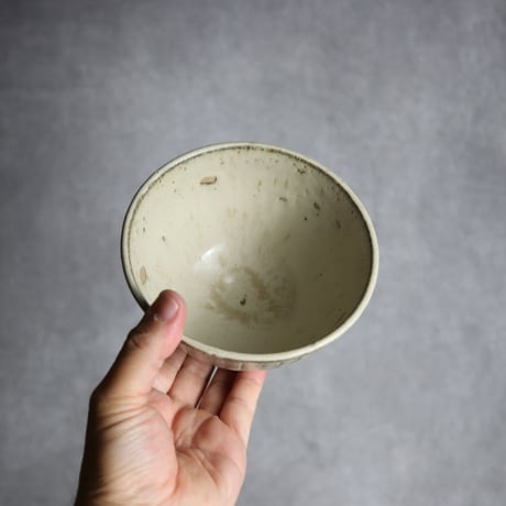 白鉢2 しのぎ やちむん 陶器 仁陶器工房:7023085