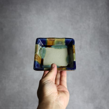 角皿2 三彩 やちむん 陶器 漂窯:7010019