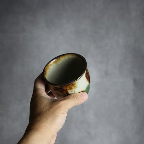 湯呑2 三彩 点打 やちむん 陶器 榮一工房:7013078