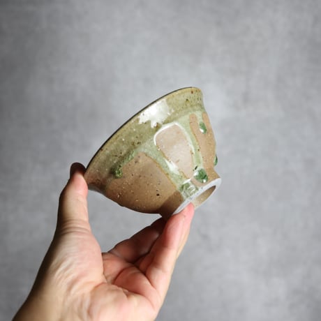 3.5寸マカイ1 灰釉 やちむん 陶器 仁陶器工房:7023008