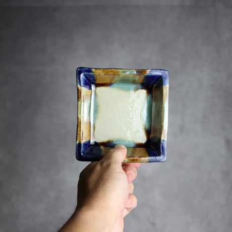 角皿1 三彩 やちむん 陶器 漂窯:7010019