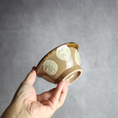 飯碗小1 花紋 やちむん 陶器 エドメ陶房:7201015