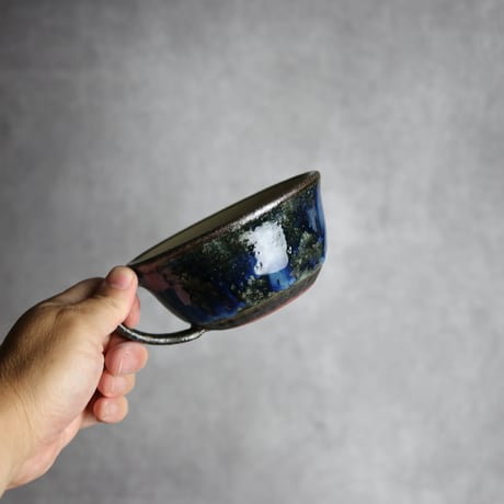 スープカップ1 孔雀 やちむん 陶器 sui:7022054