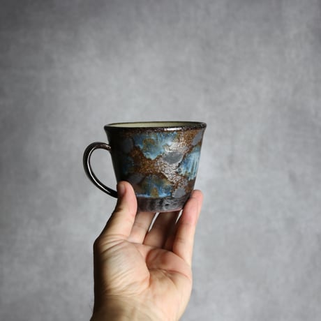 コーヒーカップ1 黒シリーズ やちむん 陶器 sui:7022007