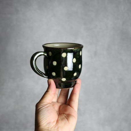 マグカップ 呉須釉 蝋抜 点打 やちむん 陶器 真南風工房:7011022