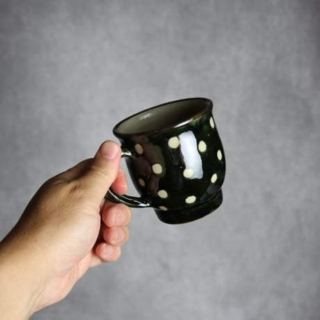 マグカップ 呉須釉 蝋抜 点打 やちむん 陶器 真南風工房:7011022