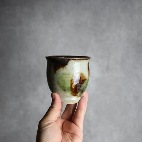 湯呑1 三彩 点打 やちむん 陶器 榮一工房:7013078