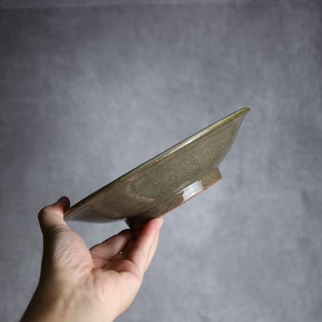 7寸皿1 三彩 点打 やちむん 陶器 漂窯:7010007