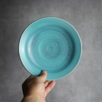 6寸皿2 トルコブルー やちむん 陶器 仁陶器工房:7023071