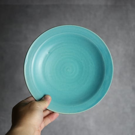6寸皿4 トルコブルー やちむん 陶器 仁陶器工房:7023071