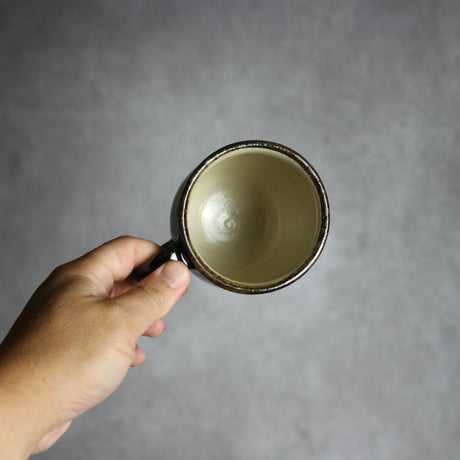 マグカップ 呉須釉 蝋抜 唐草 やちむん 陶器 真南風工房:7011022