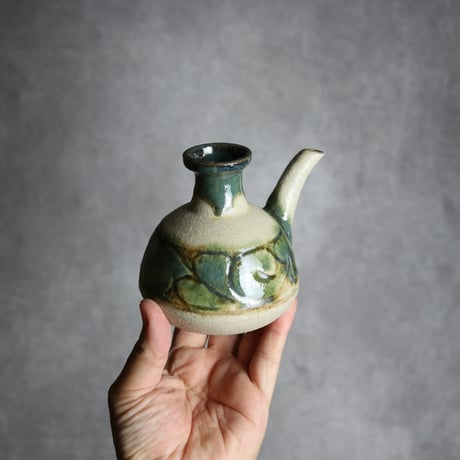 カラカラ1合1 三彩 線彫唐草 やちむん 陶器 榮一工房:7013091