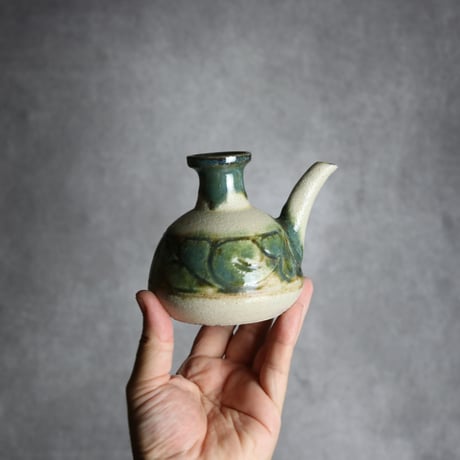 カラカラ1合1 三彩 線彫唐草 やちむん 陶器 榮一工房:7013091