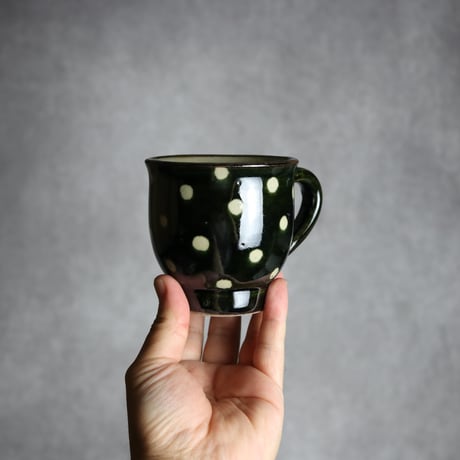 マグカップ 呉須釉 蝋抜 点打 やちむん 陶器 真南風工房:7011022