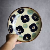 7寸鉢2 花紋 やちむん 陶器 エドメ陶房:7201026