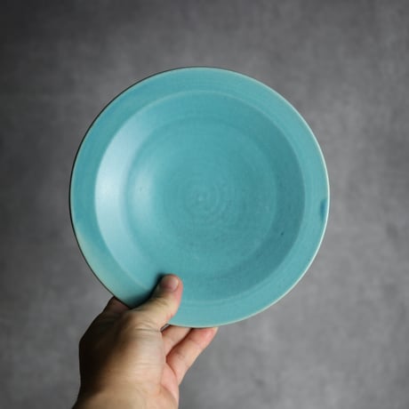 6寸皿1 トルコブルー やちむん 陶器 仁陶器工房:7023071