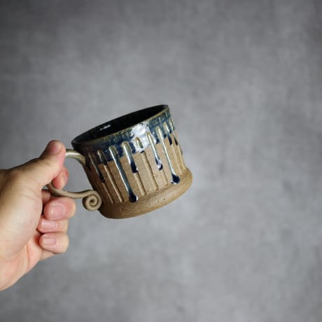 マグカップ1 呉須釉 やちむん 陶器 仁陶器工房:7023037