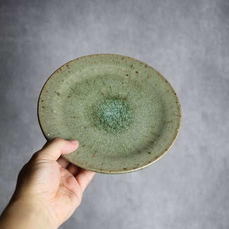 6寸皿1 灰釉 やちむん 陶器 仁陶器工房:7023005
