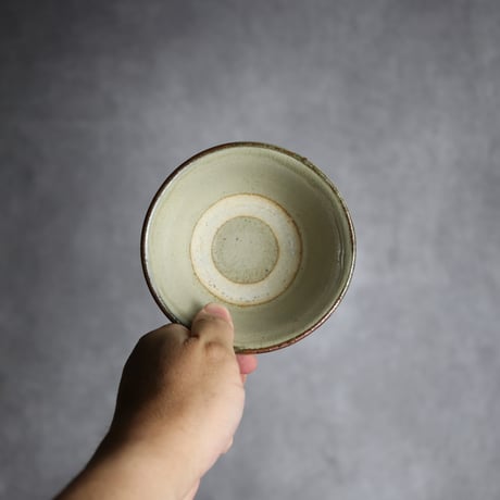 3.5寸マカイ2 呉須釉 線描 やちむん 陶器 北窯 宮城正享工房:7005013