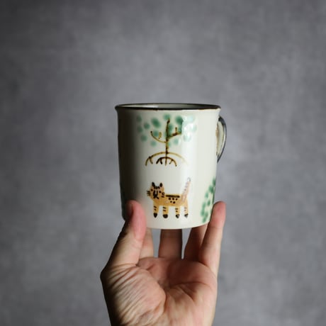 トールマグ ヤマネコマングローブ やちむん 陶器 atelier qucchane:7026045