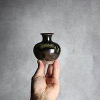 油壺小1 黒 掛釉 やちむん 陶器 北窯 松田共司工房:7004051
