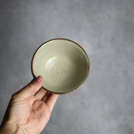 3.5寸マカイ1 呉須釉 線描 やちむん 陶器 北窯 宮城正享工房:7005013
