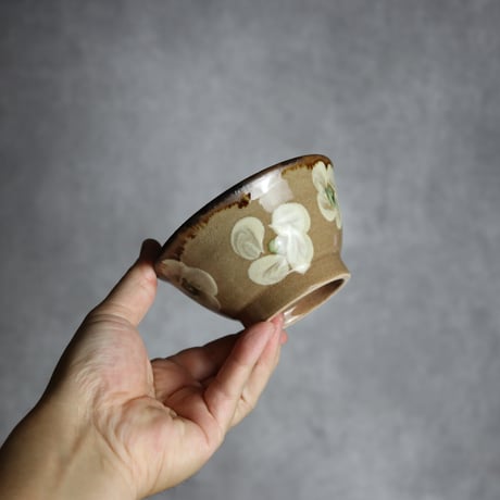 飯碗小1 梅花紋 やちむん 陶器 エドメ陶房:7201015