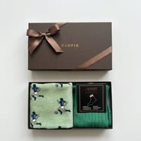 【ギフトセット】Dieffe Kinloch/タオルハンカチ&Adrian/color socks