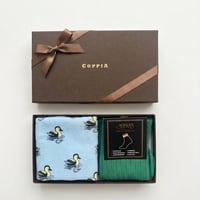 【ギフトセット】Dieffe Kinloch/タオルハンカチ&Adrian/color socks
