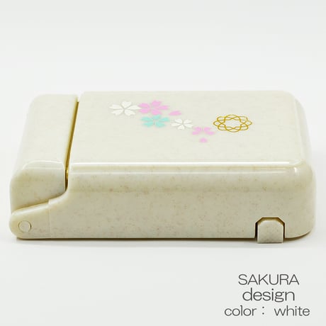 お守りご本尊ケース 030 桜模様 ホワイト スタンド切り替え式 収納ケース 創価学会用 SGI SOKA