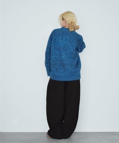 knit-02397 Over Knit Cardigan Pink Brown Blue Gray