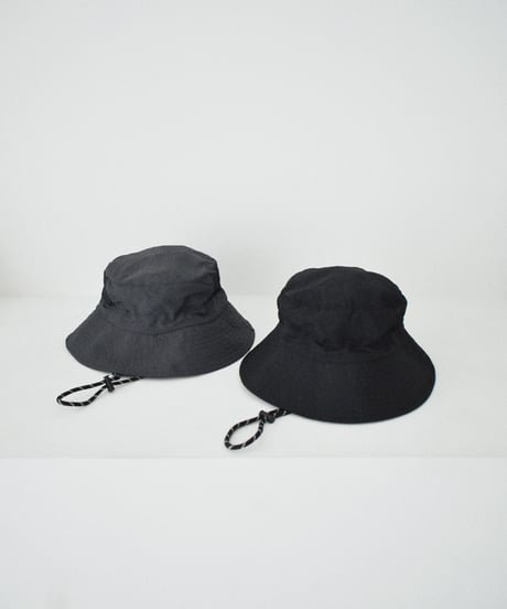 nh-beach-02025U   Water-Repellent Packable Bucket Hat   Charcoal Black