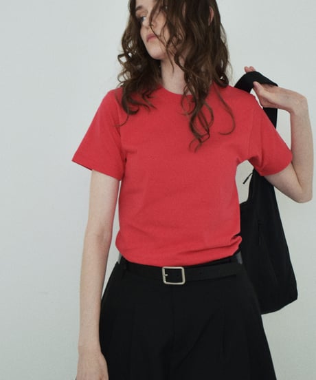 nh-tops-02348 6.2 oz Compact Plain T-Shirt White Gray Black Navy Pink Red