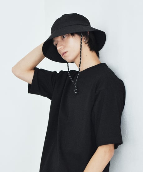 nh-beach-02025U   Water-Repellent Packable Bucket Hat   Charcoal Black