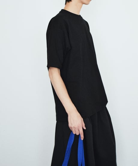 tops-02619U 8.1oz Oversized Plain T-Shirt White Black
