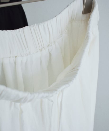 bottoms-02330  Linen Blend Easy Wide Pants   White   Charcoal