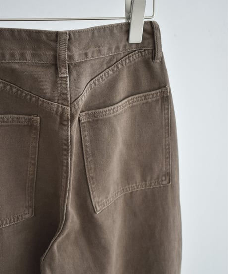 bottoms-02333 Loose Denim Pants Brown