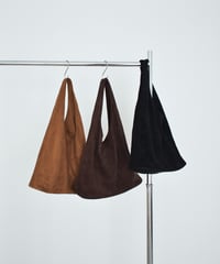 nh-bag2-02683 Fake Suede Tote Bag Camel Brown Black