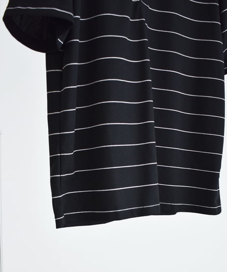 nh-tops-02624 Border Polo Top Black