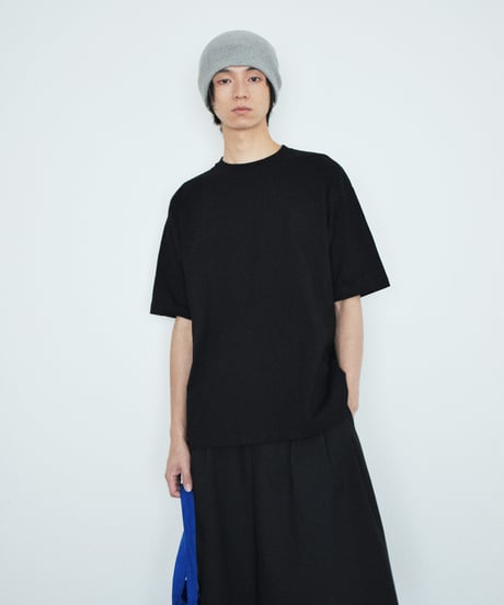 tops-02619U 8.1oz Oversized Plain T-Shirt White Black