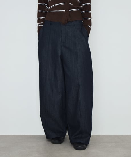 bottoms-02338  Cocoon Denim Pants Indigo