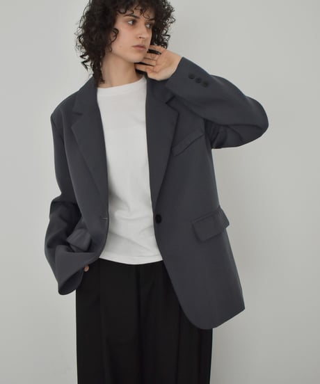 jacket-02020　Oversized Tailored Jacket　Gray