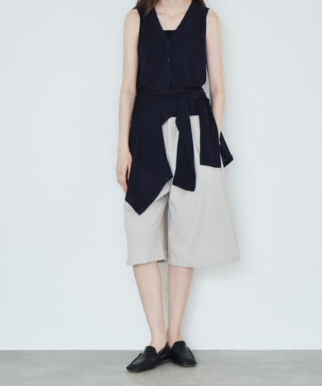 bottoms-02332 Tucked Half Pants Greige
